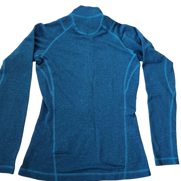 MEC T2 Long-Sleeved Zip-T - Women's base layer blue size small - Picture 6 of 13